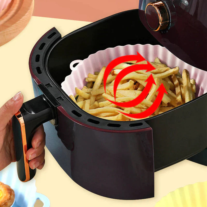 SiliconFry Tray – Reusable Airfryer Mold for Dishwasher Bowlift