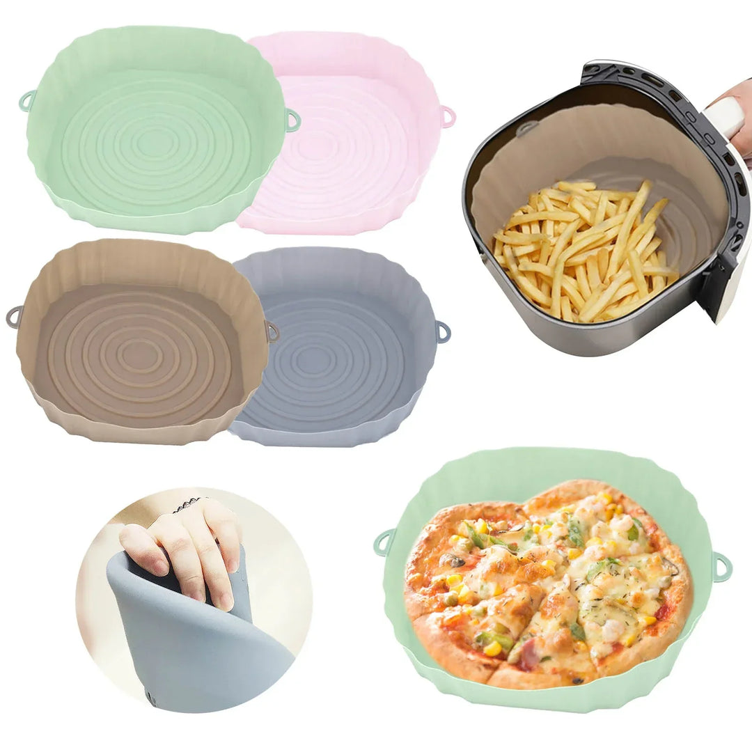 SiliconFry Tray – Reusable Airfryer Mold for Dishwasher Bowlift