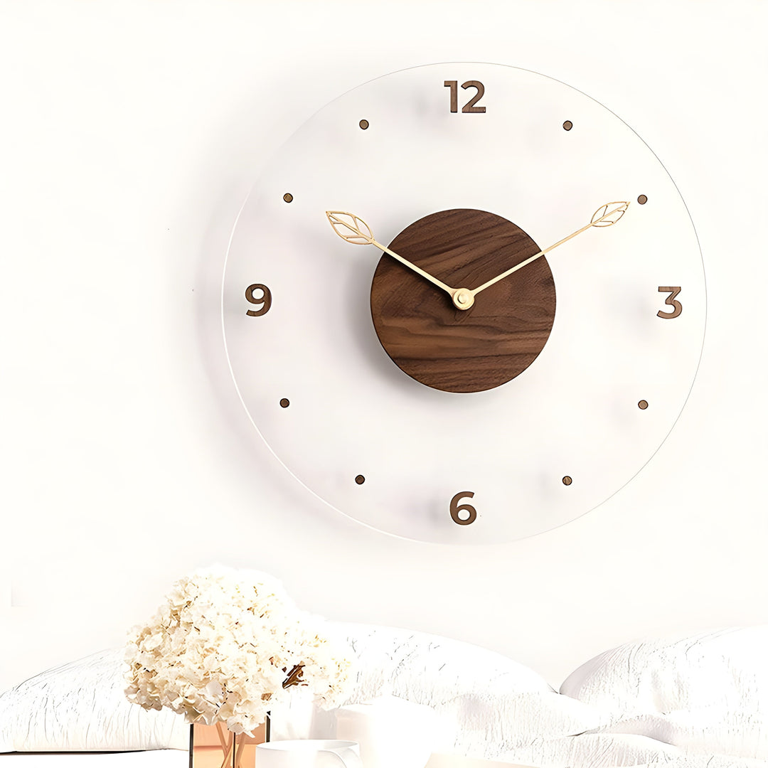 Minimalistic, silent wall clock with a simple design for any room Bowlift