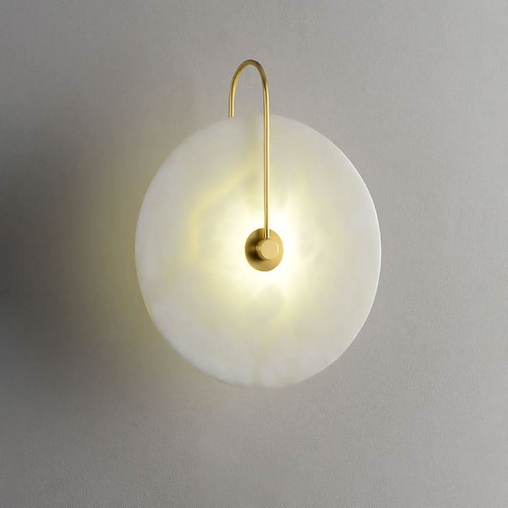 BowLift | Alabaster LED Wall Lamp – Modern Ambient Lighting