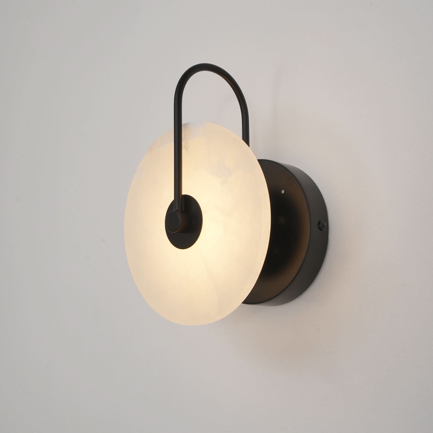 BowLift | Alabaster LED Wall Lamp – Modern Ambient Lighting