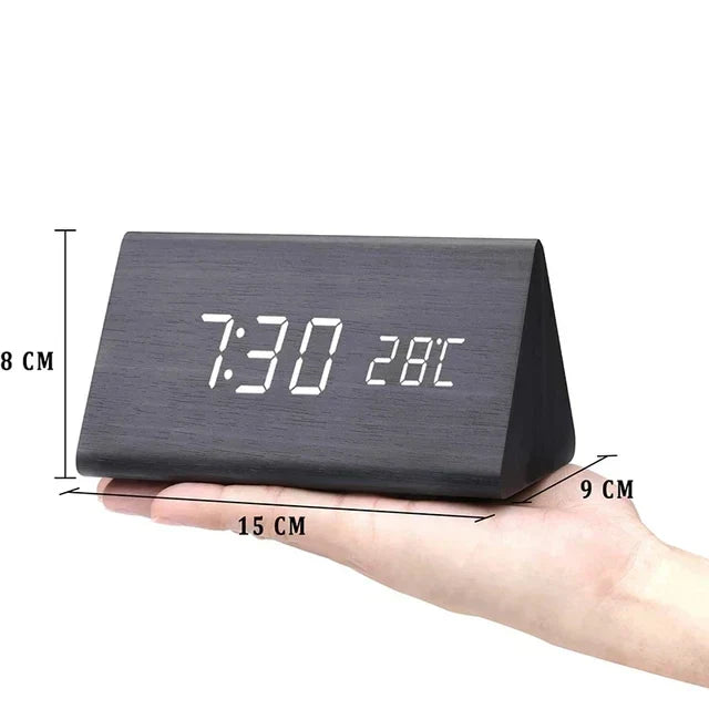 BowLift | Digital Wooden Alarm Clock – Modern Technology with Timeless Wood Design