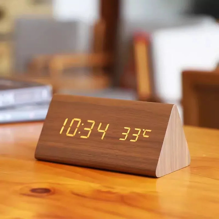 BowLift | Digital Wooden Alarm Clock – Modern Technology with Timeless Wood Design