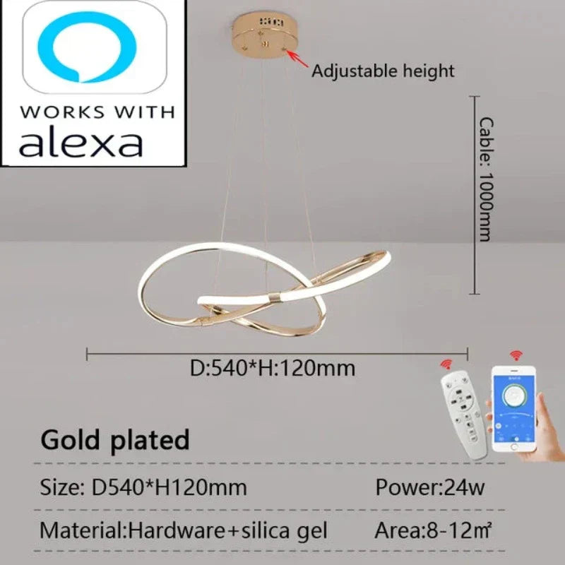 LightMaster Smart LED Pendant Light - Easy Installation and Secure Attachment | Bowlift