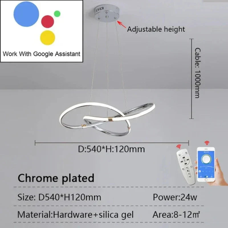LightMaster Smart LED Pendant Light - Easy Installation and Secure Attachment | Bowlift