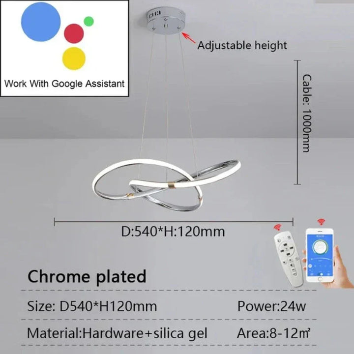 LightMaster Smart LED Pendant Light - Easy Installation and Secure Attachment | Bowlift