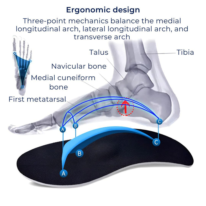 AlignPro Shoe Inserts Pronation Support | Comfort and Stability for Excessive Inward Rolling Foot Control Bowlift