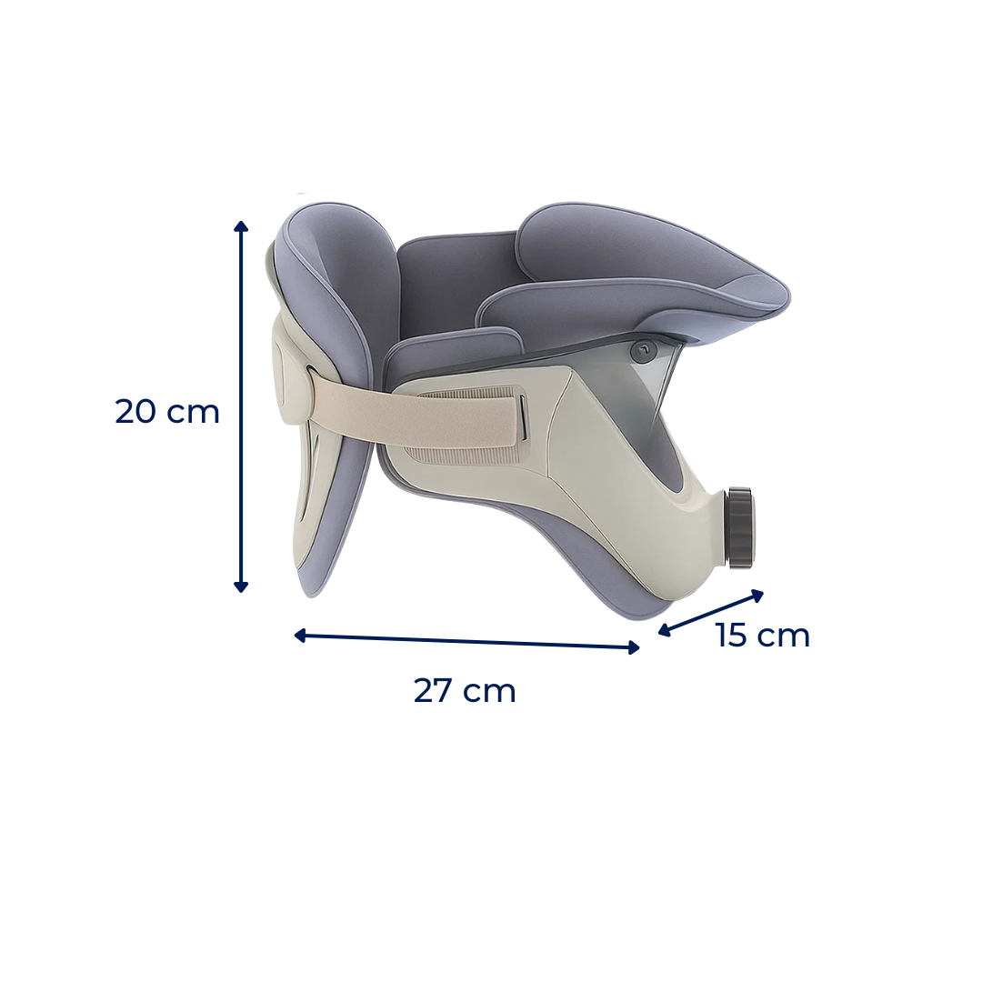 Instant Neck Pain Relief – Adjustable Inflatable Cushion – Improves Posture – Home & Office Use Bowlift