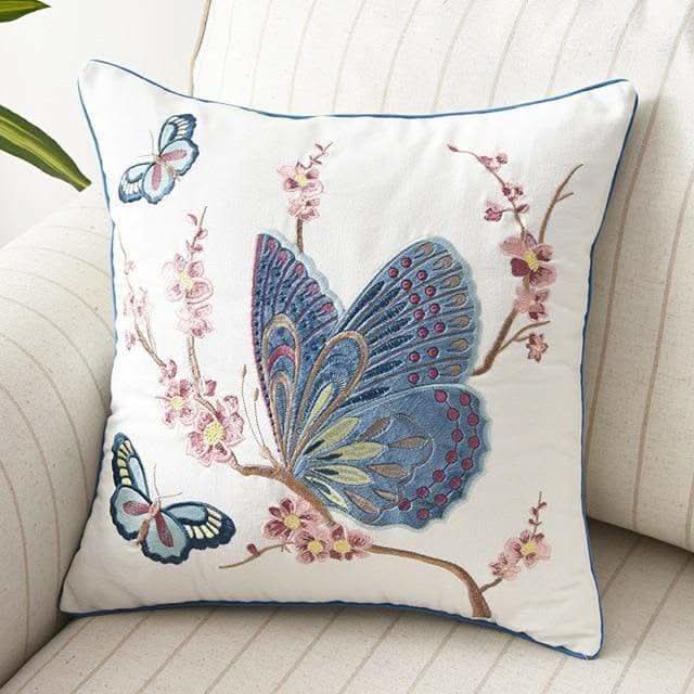 BowLift | Country-Style Embroidered Cushion Cover 45x45 cm