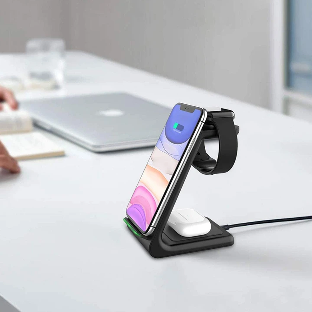 BowLift | 3-in-1 Wireless Charger for Smartphone, Smartwatch and Earbuds