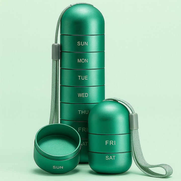 Compact Pill Box Aluminium | Bowlift