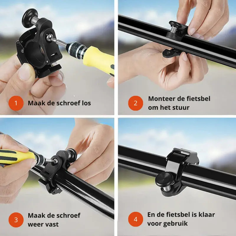 Aluminum bicycle bell 100 dB light | Bowlift