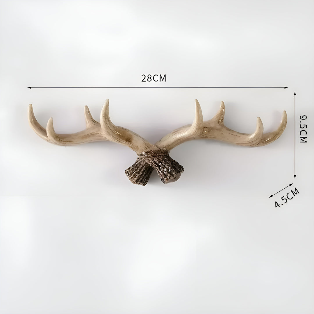 Antler Wall Hook – Retro Design for Coats and Jackets | Decorative Coat Hook | Bowlift