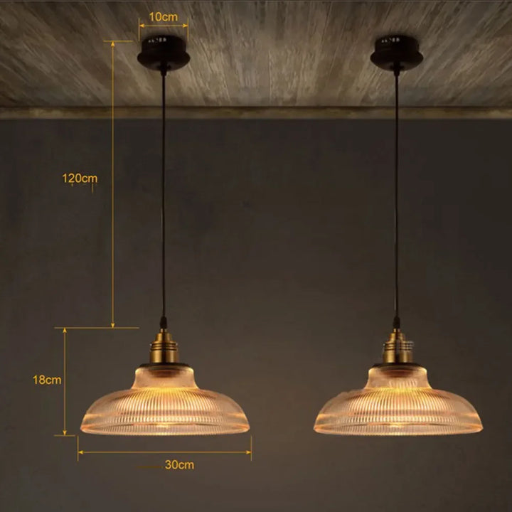BowLift | LumiAura Scandinavian Pendant Lamp – Vintage Elegance in Glass