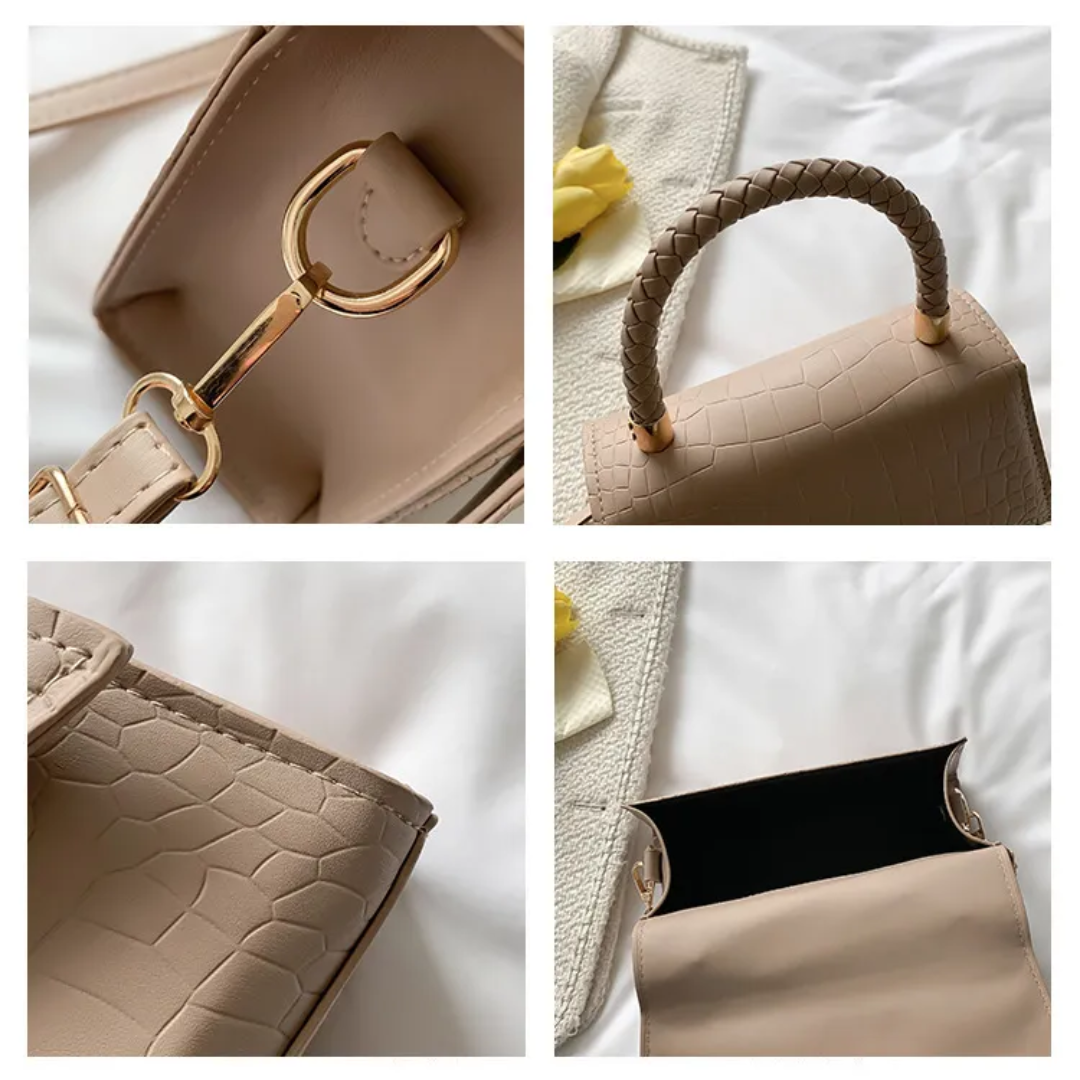Style Spring Women's Handbag made of PU leather with Crossbody strap | Bowlift