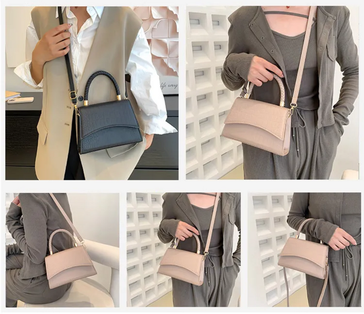Style Spring Women's Handbag made of PU leather with Crossbody strap | Bowlift