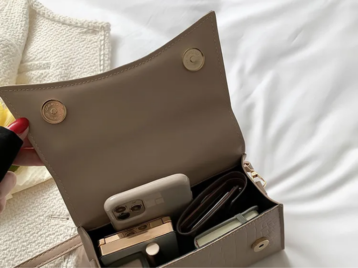 Style Spring Women's Handbag made of PU leather with Crossbody strap | Bowlift