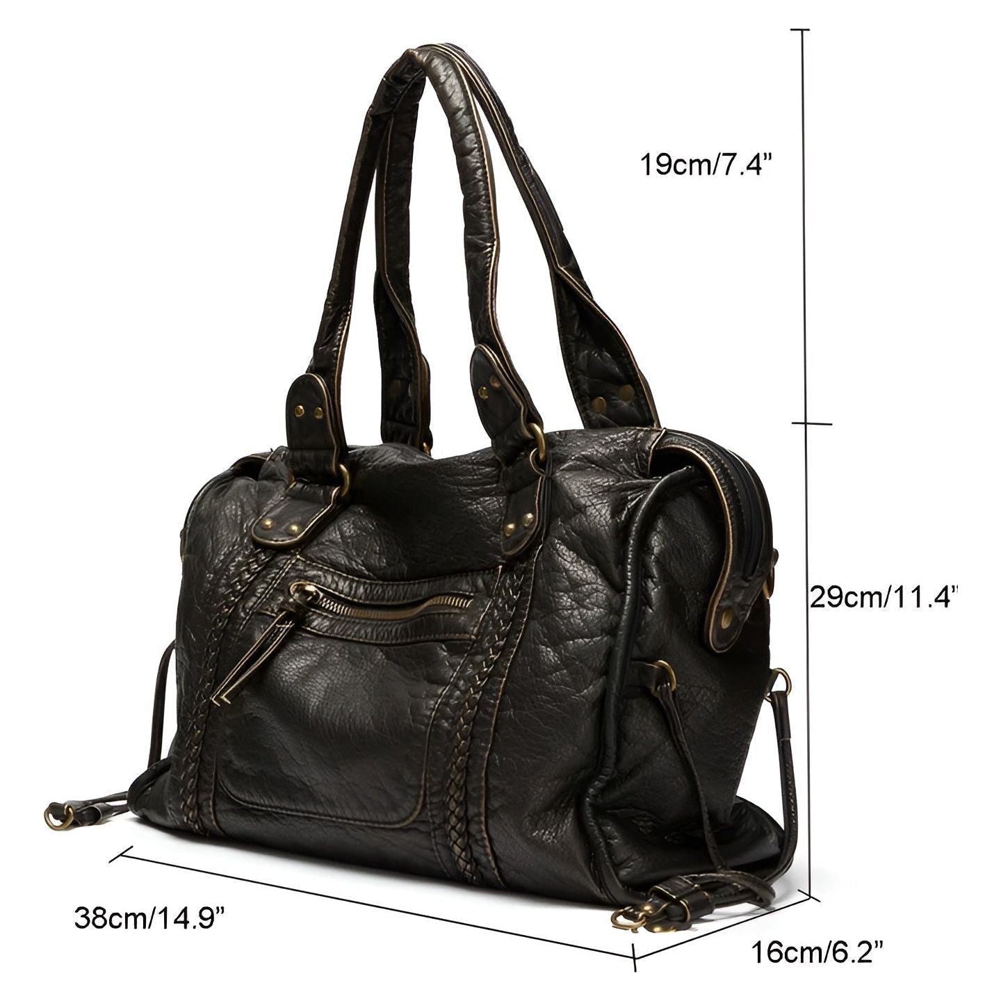 BowLift | Genuine Leather Shoulder Bag – Elegant & Durable Handbag for Work and Everyday Use