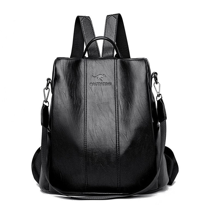 BowLift | Theft-Proof Leather Backpack for Women in Vintage Style