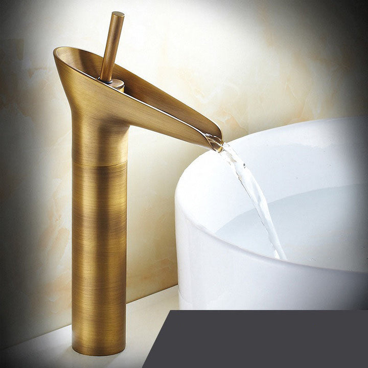 BowLift | Antique Waterfall | Bathroom Sink Faucet