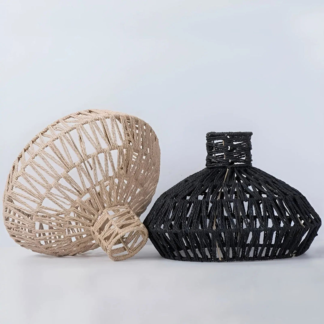 BowLift | Elegant Vintage Rattan Pendant Lamp – Timeless Luxury for Every Space