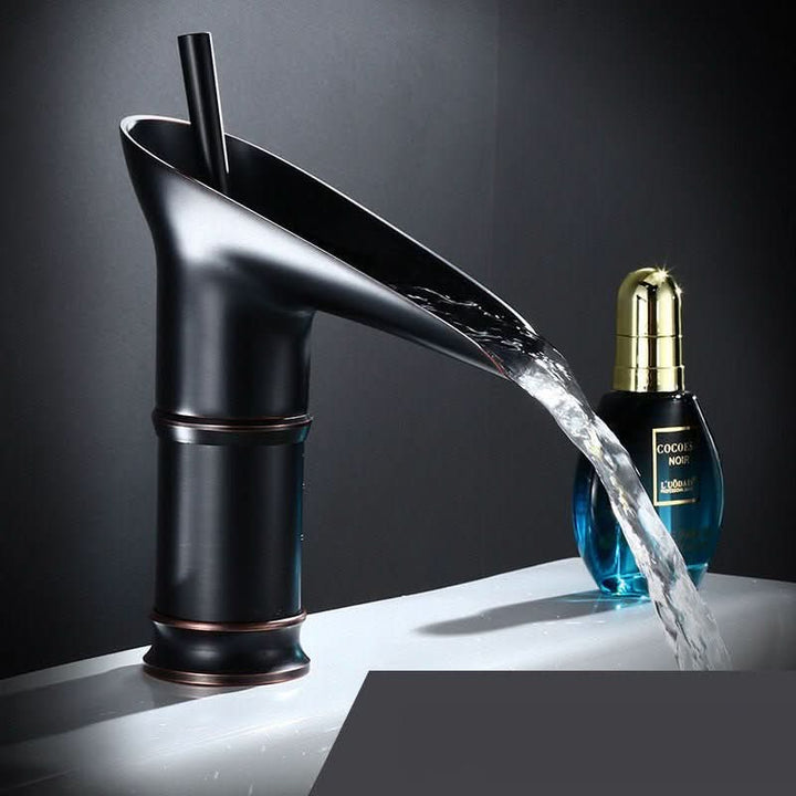 BowLift | Antique waterfall sink faucet made of brass