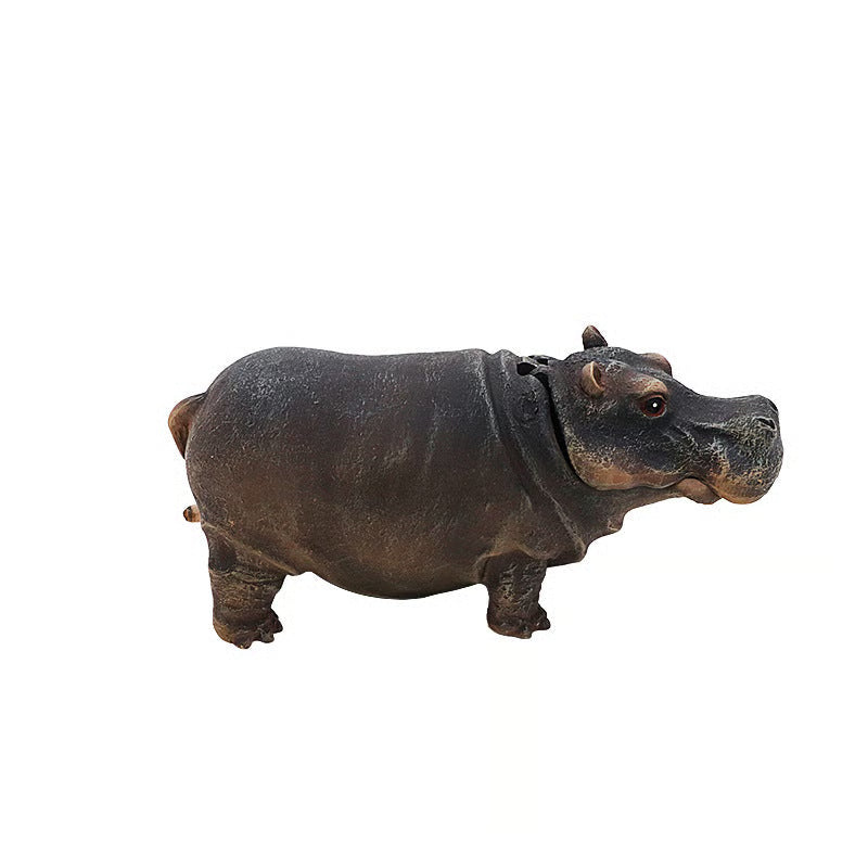 BowLift | Aquarium Hippo Bubble Decor — Playful Resin Fish Tank Decoration