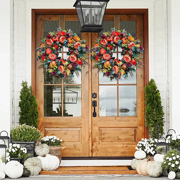 EverNest - Artificial Flower Wreath Unique Outdoor Decoration Bowlift