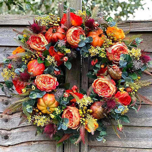EverNest - Artificial Flower Wreath Unique Outdoor Decoration Bowlift