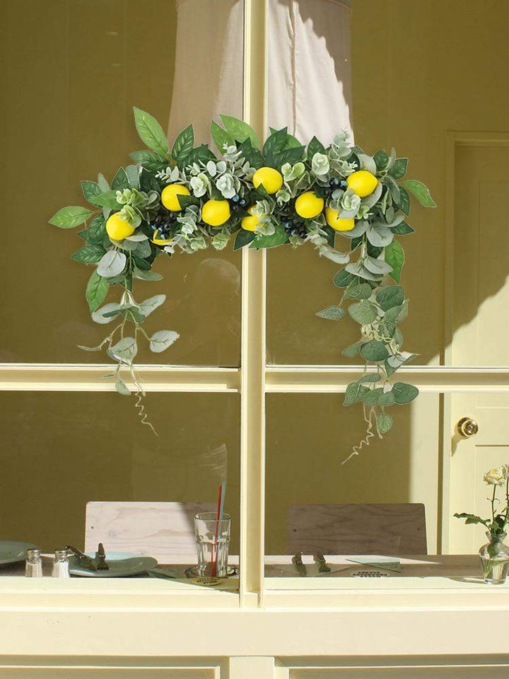 Artificial Lemon Wreath Bowlift