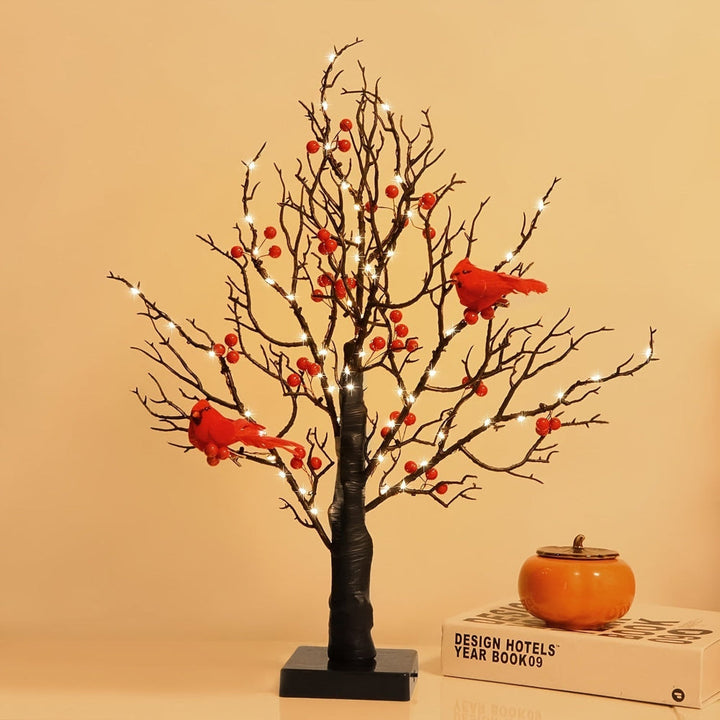 BowLift | Artificial Christmas Tree LED Lights Red Cardinals Decor