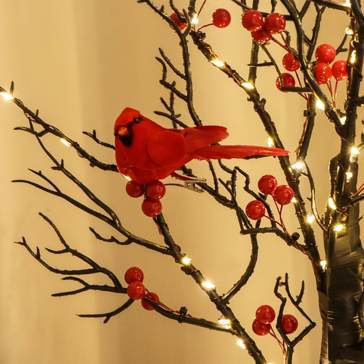 BowLift | Artificial Christmas Tree LED Lights Red Cardinals Decor