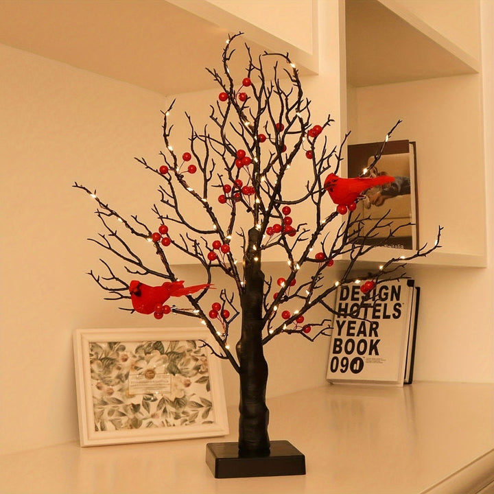 BowLift | Artificial Christmas Tree LED Lights Red Cardinals Decor