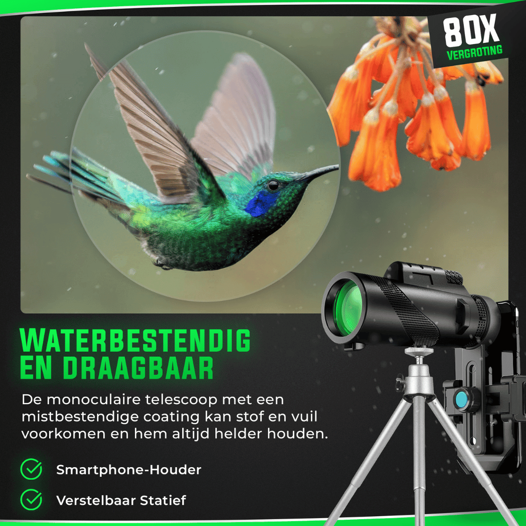 BowLift | AstroView High Quality Monocular | Compact and lightweight for a clear view at long distances