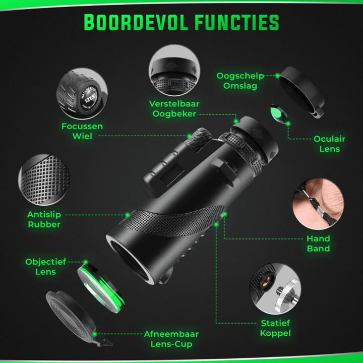 BowLift | AstroView High Quality Monocular | Compact and lightweight for a clear view at long distances