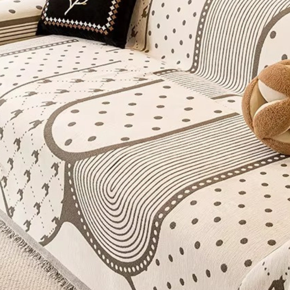 BowLift | Asymmetry Blob Chenille Sofa Cover