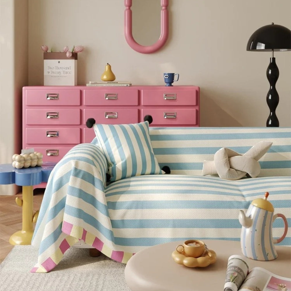 BowLift | Atelier Pastel Striped Sofa Cover