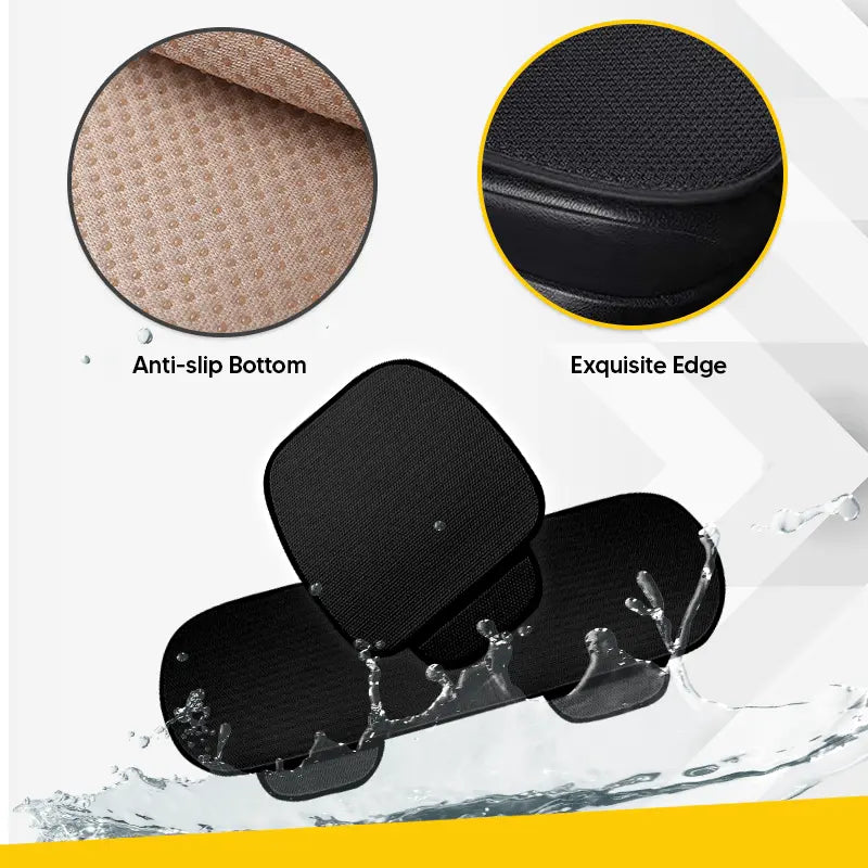 BowLift | Breathable & Non-Slip Cotton Car Seat Cover Complete Set - Universal Fit