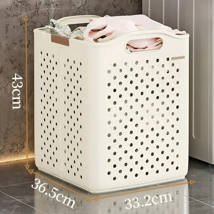 FoldaBowlifte Laundry Basket with Wheels – Space-Saving & Practical | Perfect for Bathroom & Bedroom | Bowlift