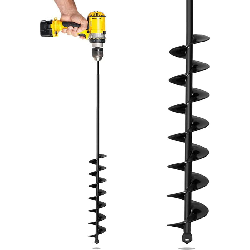 BowLift | 2 x32“ Auger Drill Bit for Planting Garden Drill Auger for Planting Bulbs for 3/8" Hex Drive Drill
