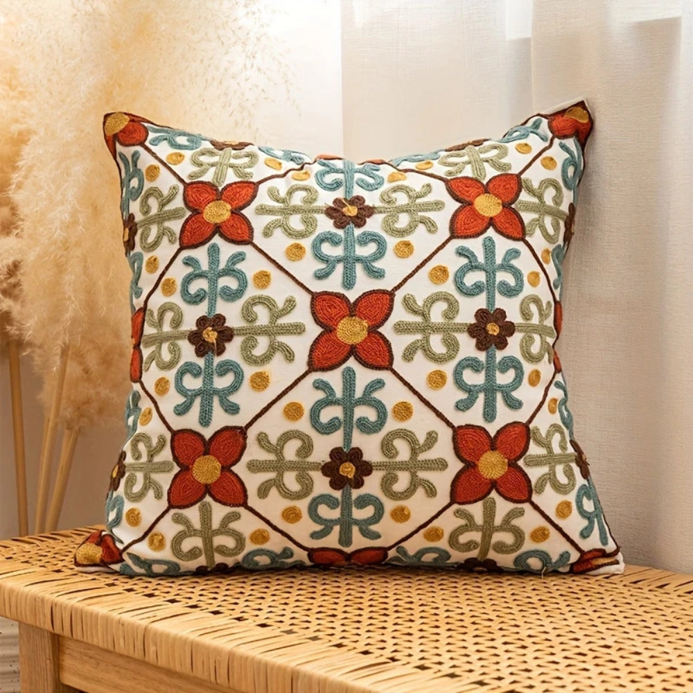 BowLift | Aurae Embroidered Vintage Cushion Cover