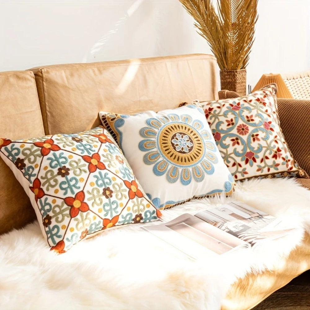 BowLift | Aurae Embroidered Vintage Cushion Cover