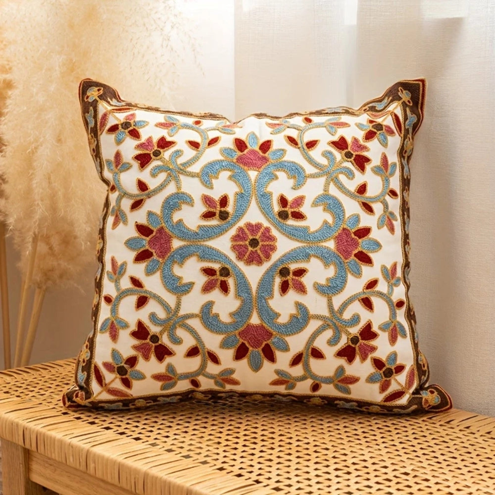 BowLift | Aurae Embroidered Vintage Cushion Cover