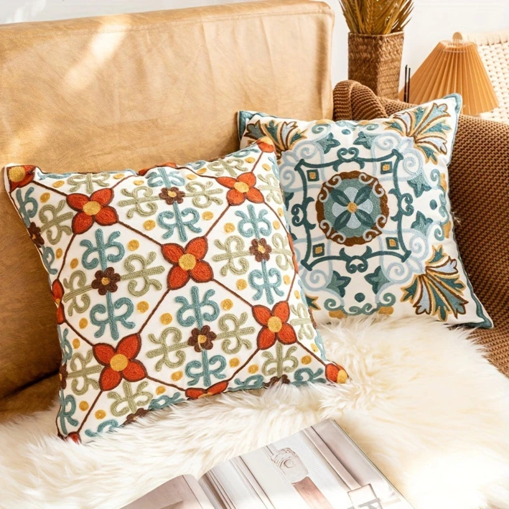 BowLift | Aurae Embroidered Vintage Cushion Cover
