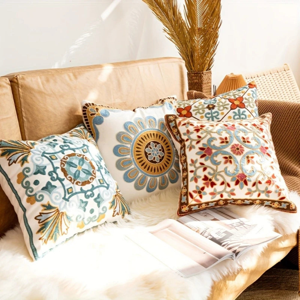BowLift | Aurae Embroidered Vintage Cushion Cover