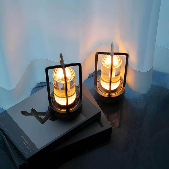 BowLift | Auralight Wireless Table Lamp Crystal Glass Touch Control