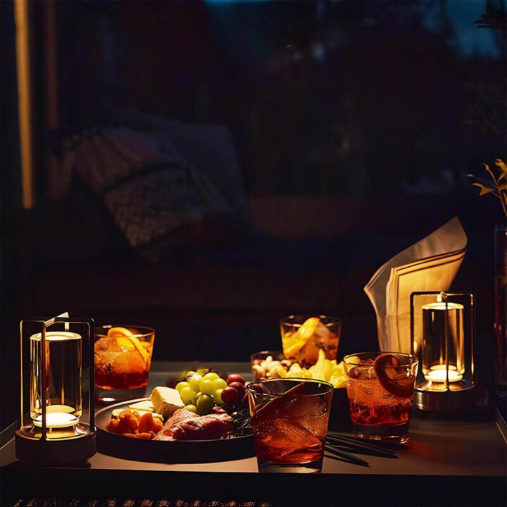 BowLift | Auralight Wireless Table Lamp Crystal Glass Touch Control