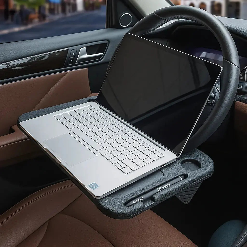 BowLift | Car Dining Table & Laptop Holder – Directly mountable at the steering wheel