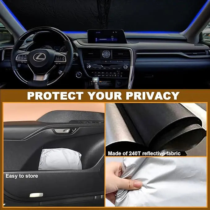 BowLift | Car sun shades for windshields – UV-reflecting heat shielding for SUVs and cars
