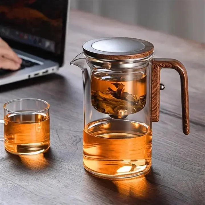 BowLift | Automatic Glass Teapot – Drip-Free for Perfect Tea